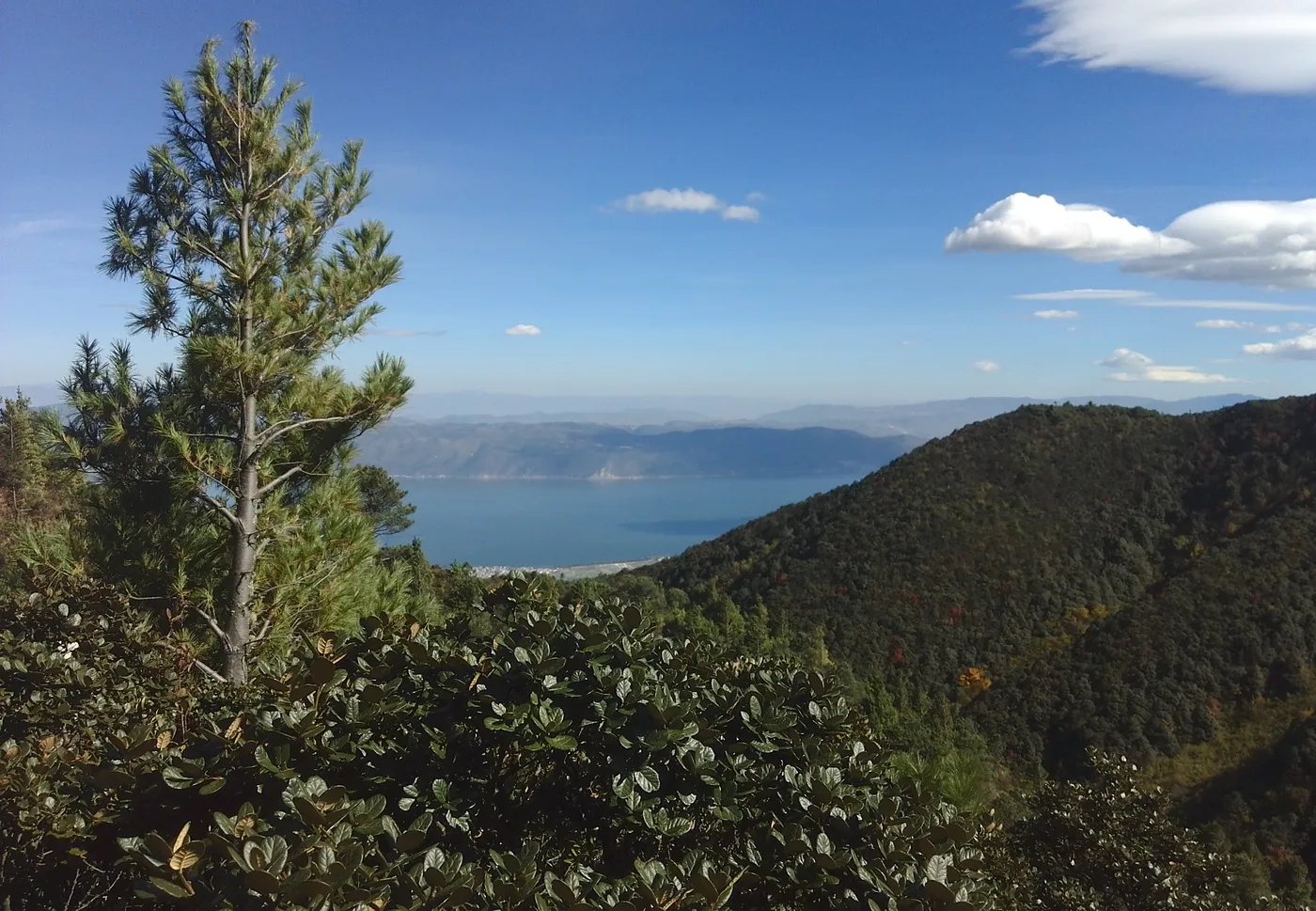 Cangshan mountain and Erhai Lake in Dali