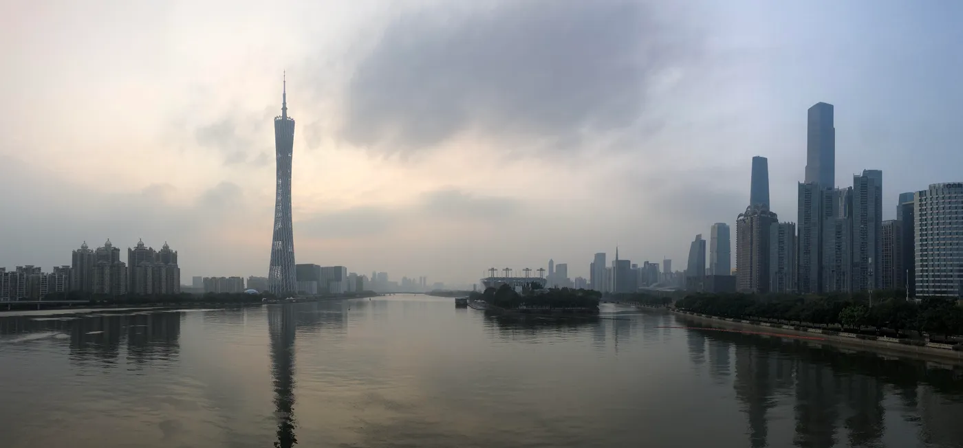 Canton Tower skyline in Guangzhou