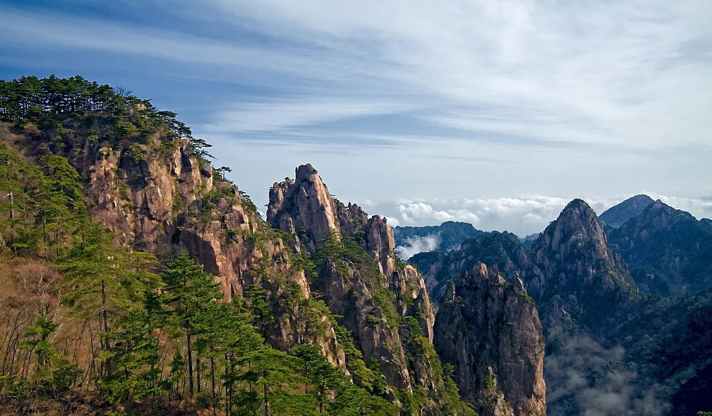 Mountain landscape in Huangshan