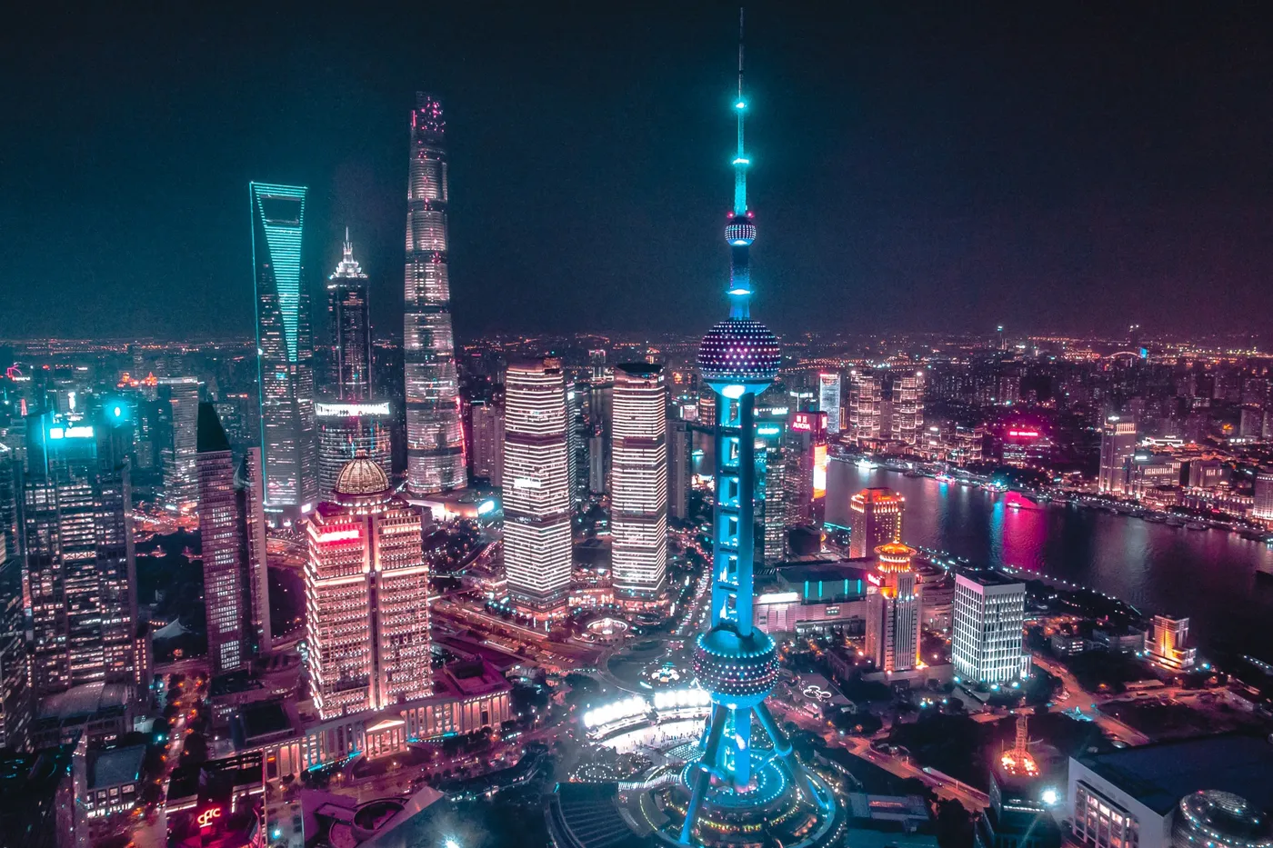 The Bund and Pudong skyline in Shanghai