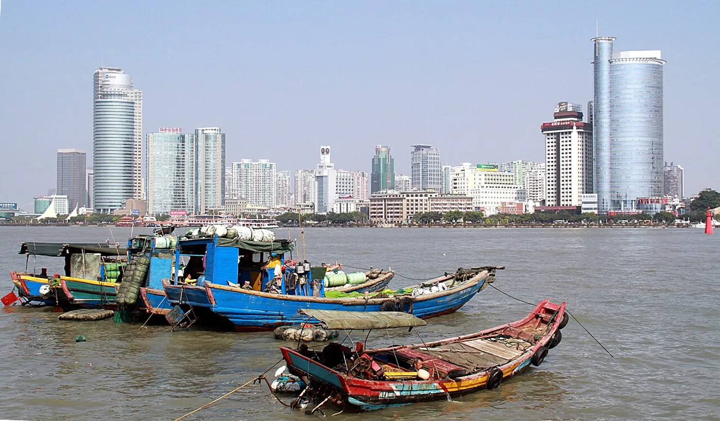 Gulangyu and Xiamen skyline